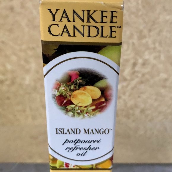 YANKEE CANDLE Island MANGO Fruit Scented POTPOURRI REFRESHER OIL w/ Dropper NEW - Picture 1 of 2
